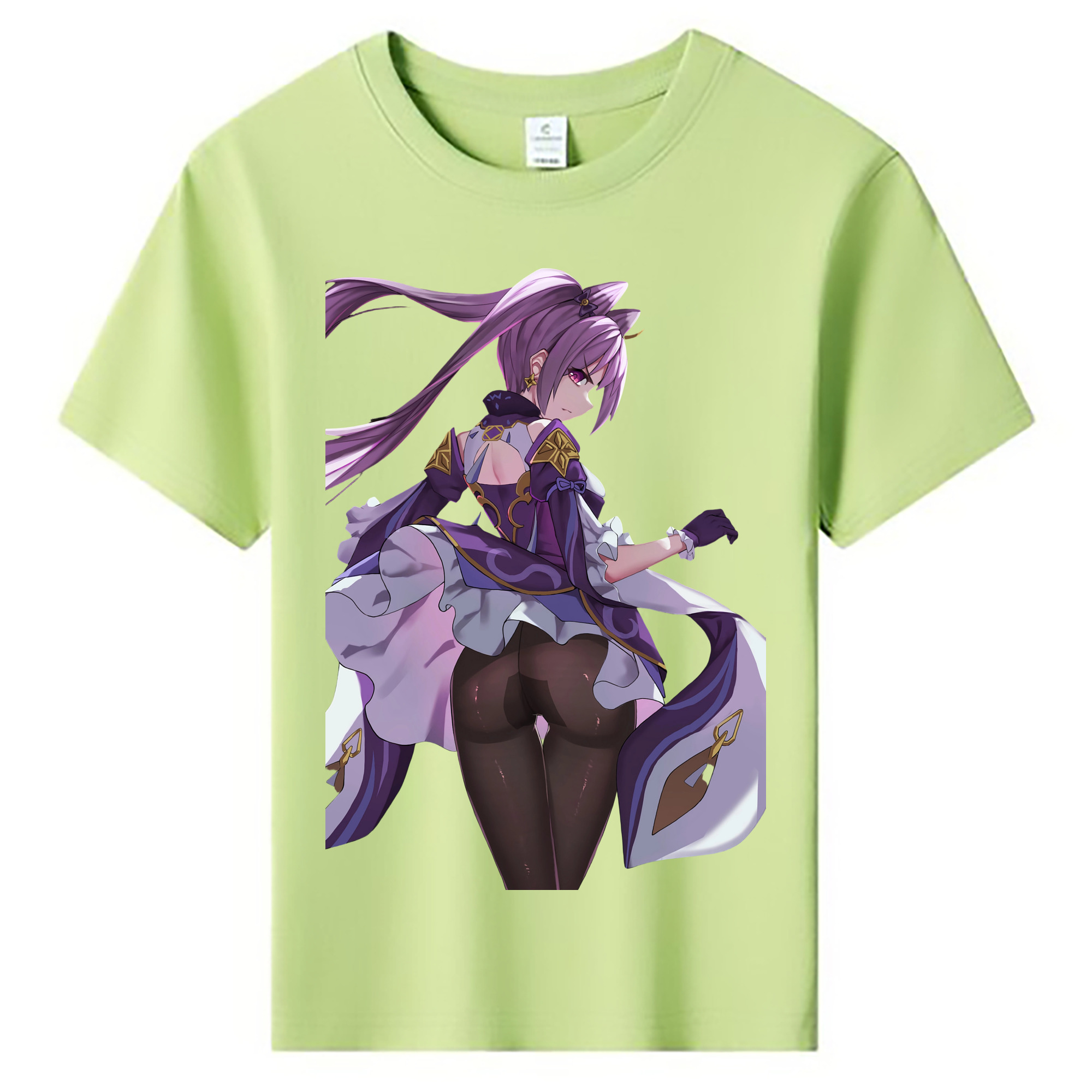 げんし神 刻晴 こくせい genshin Kokusei 綿100％キッズTシャツ（フロントプリント）